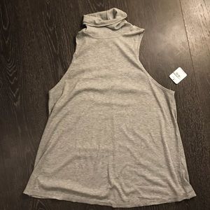 Free people ribbed turtle neck tank